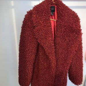 Beautiful Fluffy Red Coat